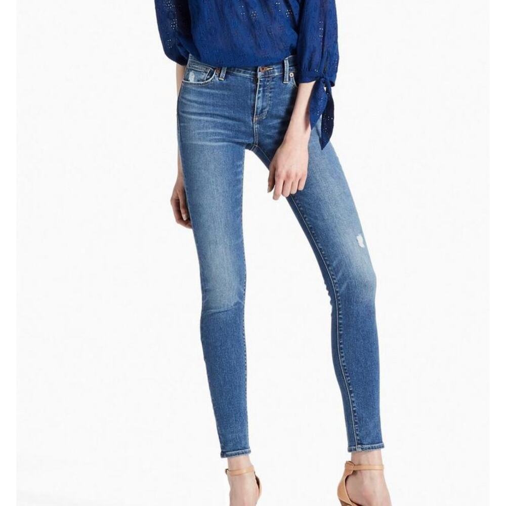 Lucky Brand Brooke Legging High Rise Jeans Size 6 Blue - Picture 1 of 11